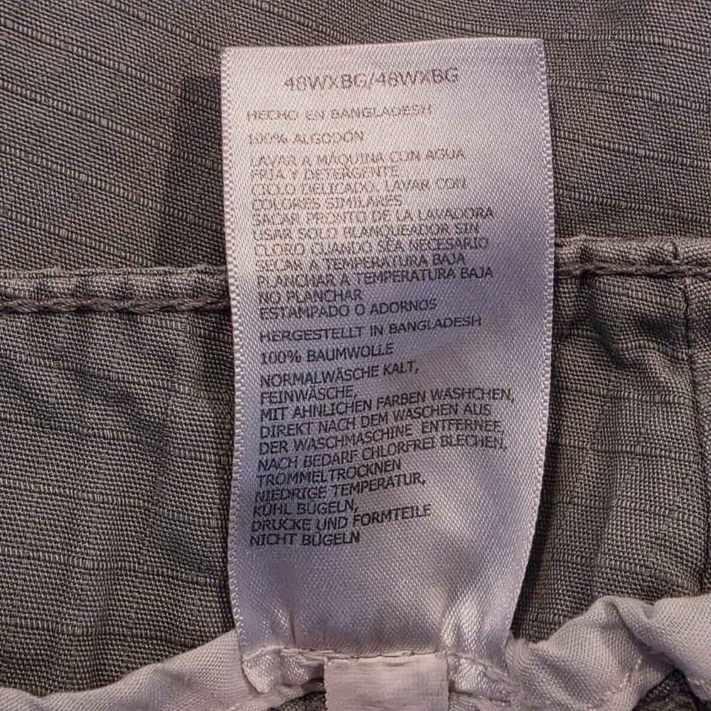 Nautica Ripstop Cargo Shorts Mens 48 Gray Cotton N7129013 - Picture 6 of 11